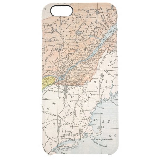 MAP: EASTERN CANADA CLEAR iPhone 6 PLUS CASE