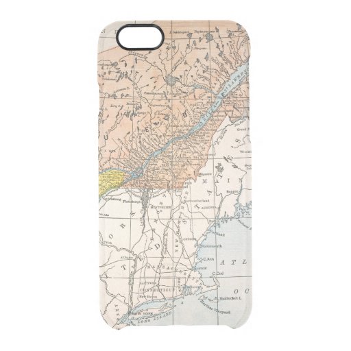 MAP: EASTERN CANADA CLEAR iPhone 6/6S CASE