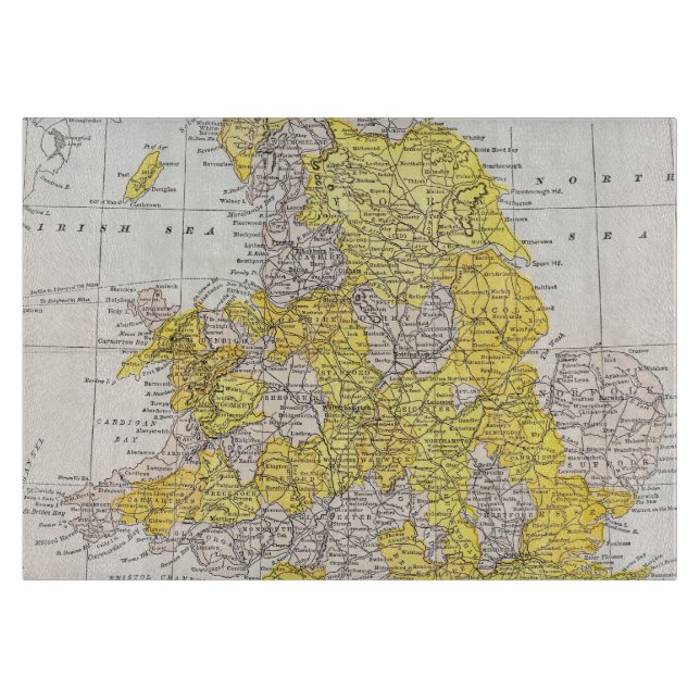 MAP: ENGLAND & WALES CUTTING BOARD (Front)
