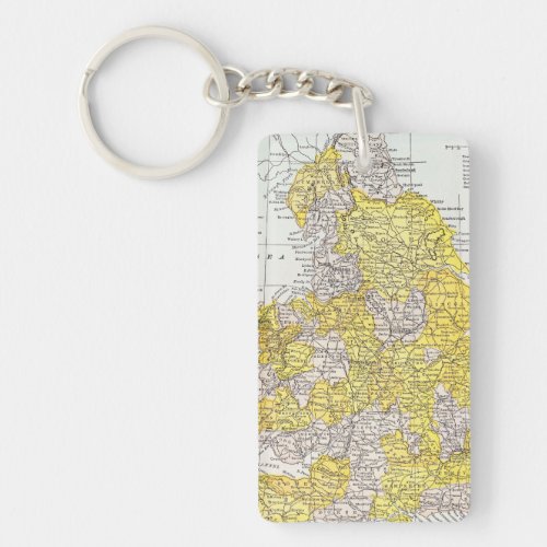 MAP ENGLAND  WALES KEYCHAIN