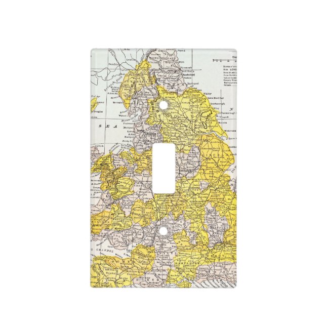 MAP: ENGLAND & WALES LIGHT SWITCH COVER (Front)