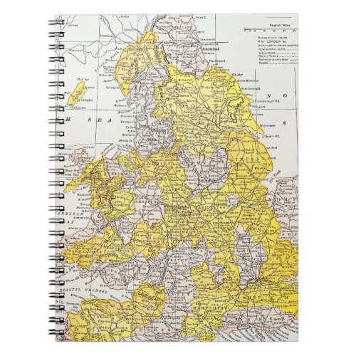 MAP ENGLAND  WALES NOTEBOOK