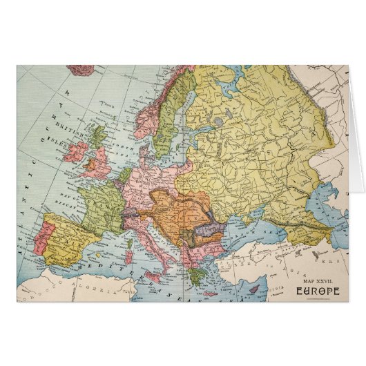 MAP: EUROPE, 1885 (Front Horizontal)
