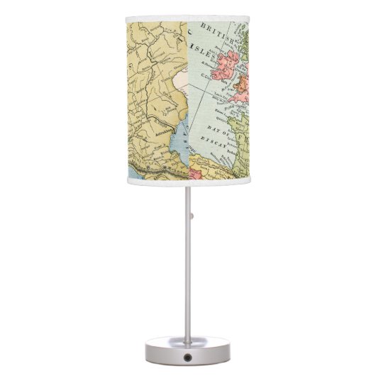 MAP: EUROPE, 1885 TABLE LAMP (Back)