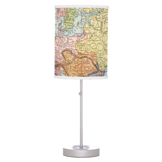 MAP: EUROPE, 1885 TABLE LAMP (Front)