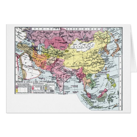 MAP: EUROPE IN ASIA CARDS (Front Horizontal)