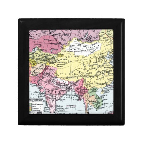 MAP EUROPE IN ASIA JEWELRY BOX