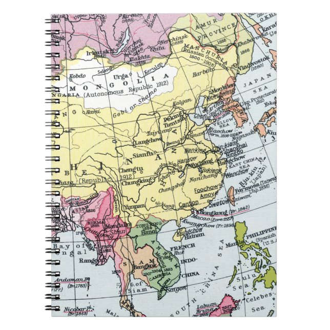 MAP: EUROPE IN ASIA NOTEBOOK (Front)