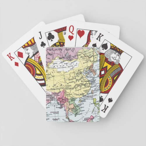 MAP EUROPE IN ASIA PLAYING CARDS