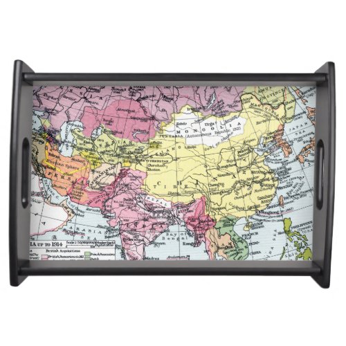 MAP EUROPE IN ASIA SERVING TRAY