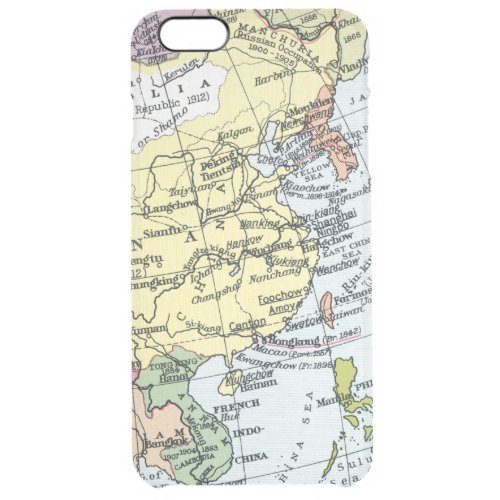 MAP EUROPE IN ASIA CLEAR iPhone 6 PLUS CASE