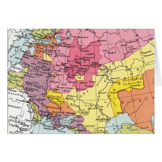 MAP: EXPANSION OF RUSSIA CARDS (Front Horizontal)