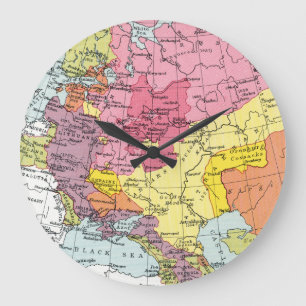 MAP: EXPANSION OF RUSSIA LARGE CLOCK