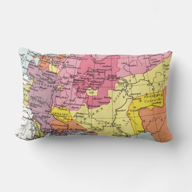 MAP: EXPANSION OF RUSSIA LUMBAR PILLOW (Front)