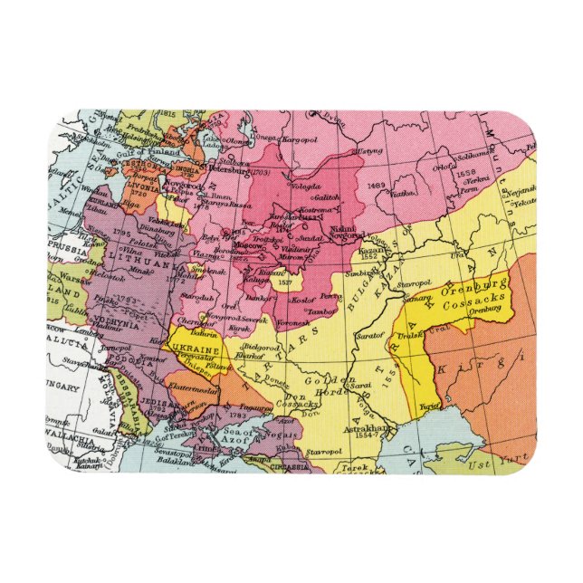 MAP: EXPANSION OF RUSSIA MAGNET (Horizontal)