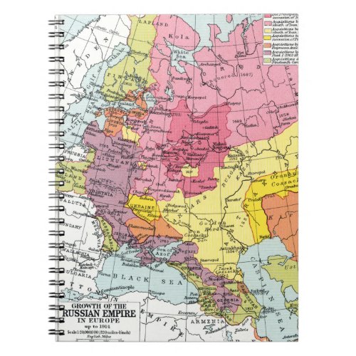 MAP EXPANSION OF RUSSIA NOTEBOOK