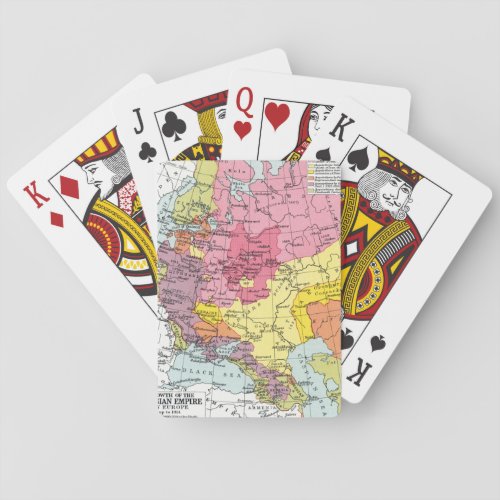 MAP EXPANSION OF RUSSIA POKER CARDS