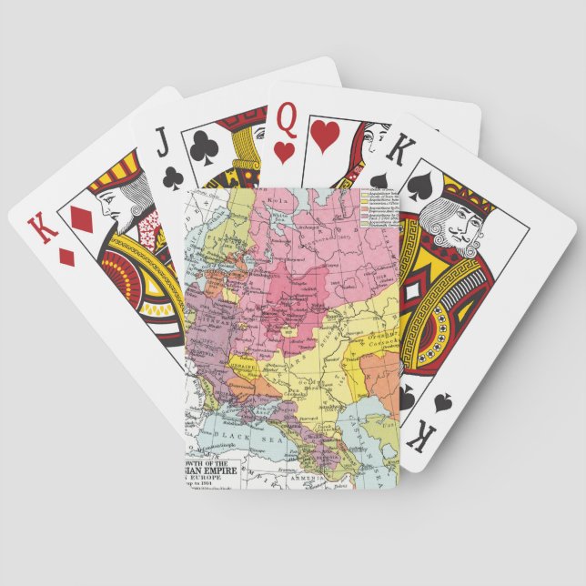 MAP: EXPANSION OF RUSSIA POKER CARDS (Back)