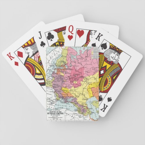 MAP EXPANSION OF RUSSIA POKER CARDS