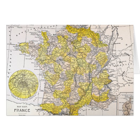 MAP: FRANCE CARDS (Front Horizontal)