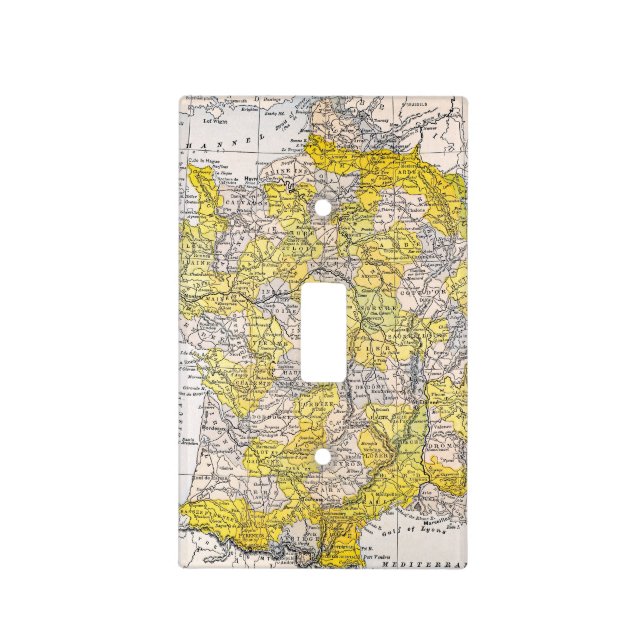 MAP: FRANCE LIGHT SWITCH COVER (Front)