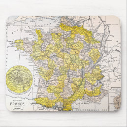 MAP: FRANCE MOUSE PAD