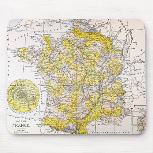 MAP FRANCE MOUSE PAD
