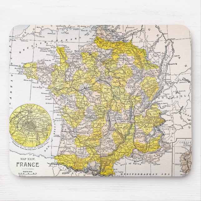 MAP: FRANCE MOUSE PAD (Front)