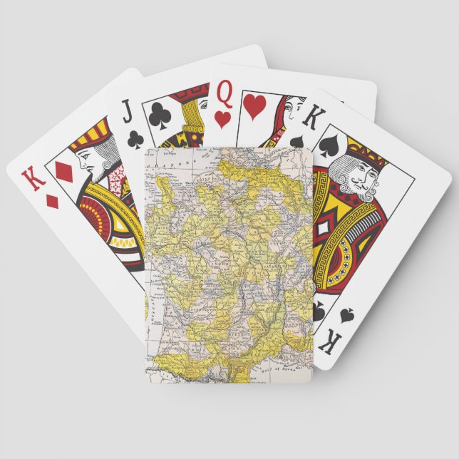 MAP: FRANCE POKER CARDS (Back)