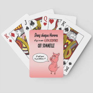 Map Game Ronchon the Pig Poker Cards