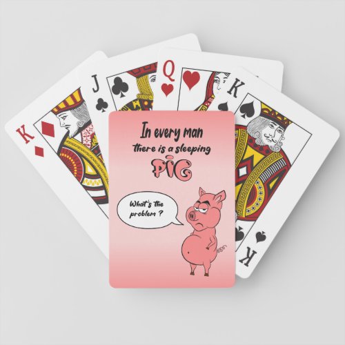 Map Game Ronchon the Pig Poker Cards