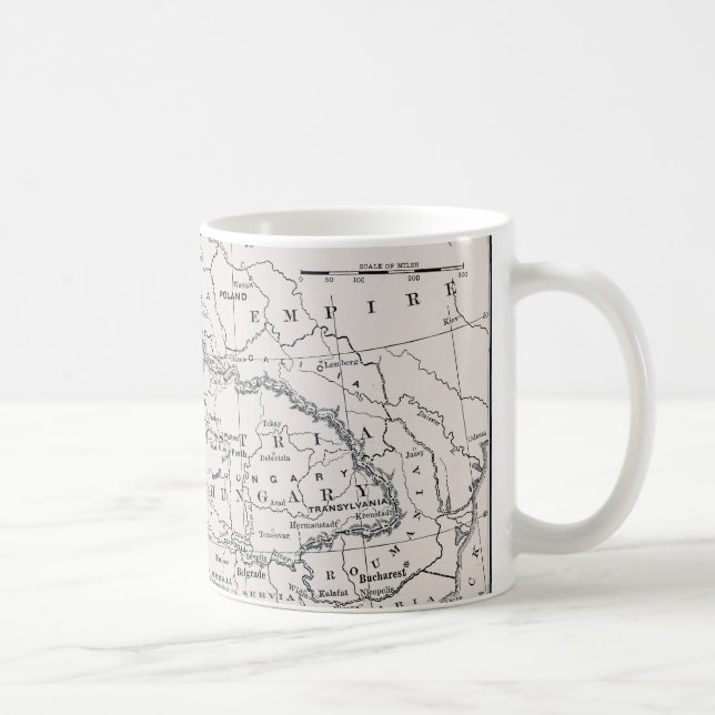 MAP: GERMANY AND AUSTRIA COFFEE MUG (Right)