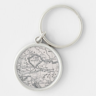 MAP: GERMANY AND AUSTRIA KEYCHAIN