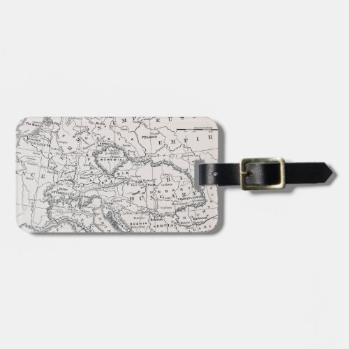 MAP GERMANY AND AUSTRIA LUGGAGE TAG