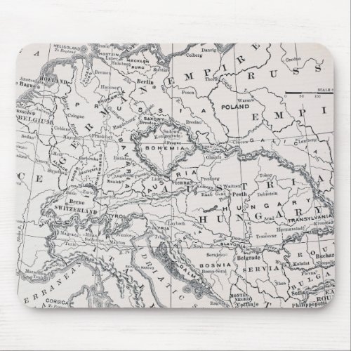 MAP GERMANY AND AUSTRIA MOUSE PAD