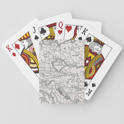 MAP GERMANY AND AUSTRIA POKER CARDS