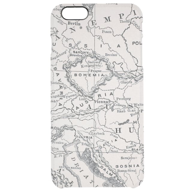 MAP: GERMANY AND AUSTRIA UNCOMMON iPhone CASE (Back)