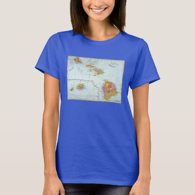 Map: Hawaii, 1905 T-Shirt (Front)