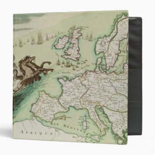 Map illustrating the Naval Attack on England 3 Ring Binder