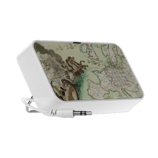 Map illustrating the Naval Attack on England Mini Speaker (Side)