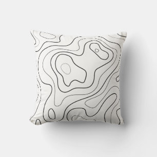 Map-Inspired Throw Pillow
