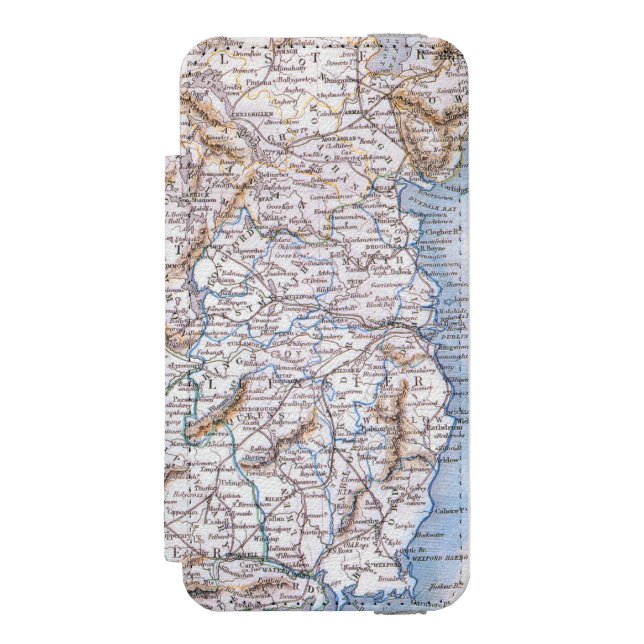 Map: Ireland, 1851 Incipio iPhone Wallet Case (Folio Front)