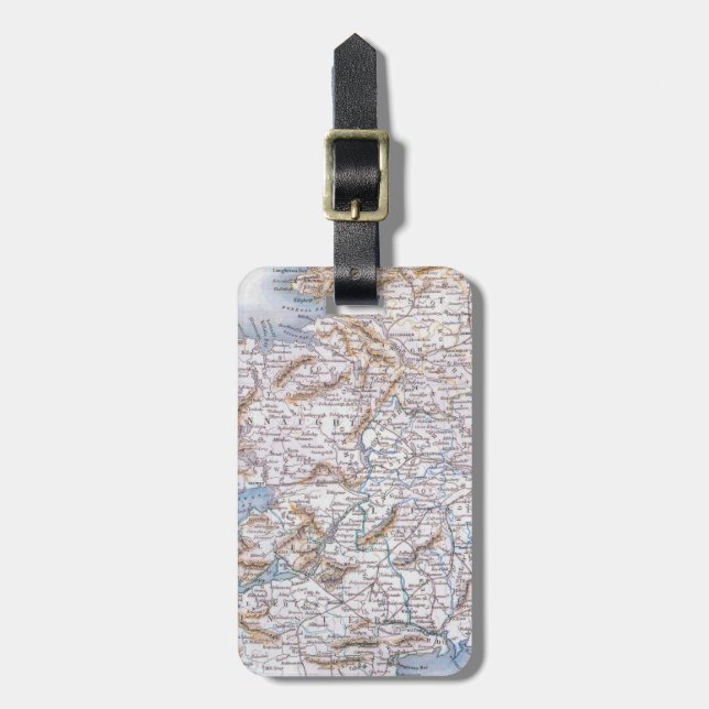 Map: Ireland, 1851 Luggage Tag (Front Vertical)