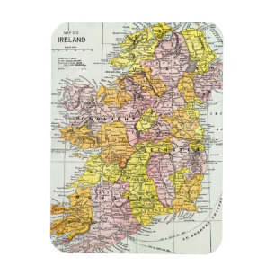 MAP: IRELAND, c1890 Magnet