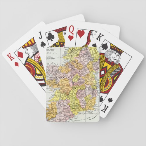MAP IRELAND c1890 Playing Cards