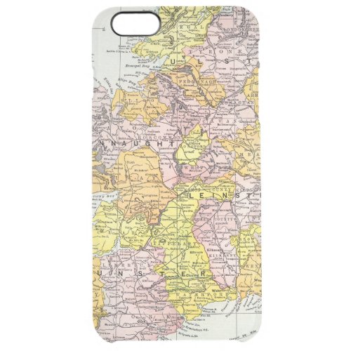 MAP IRELAND c1890 Clear iPhone 6 Plus Case