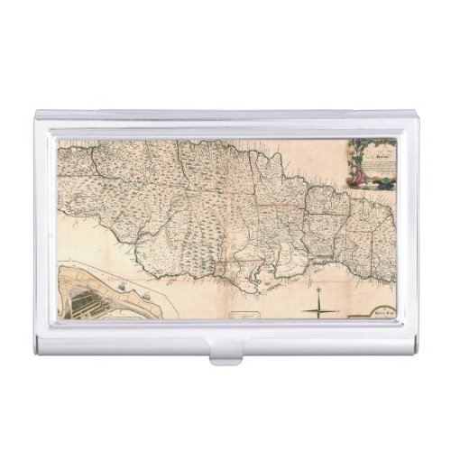 MAP JAMAICA 1755 2 CASE FOR BUSINESS CARDS