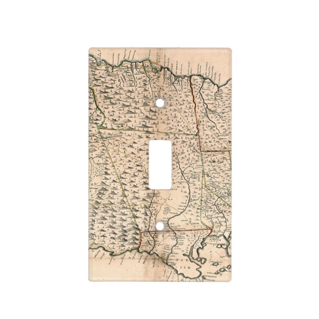 MAP: JAMAICA, 1755 2 LIGHT SWITCH COVER (Front)