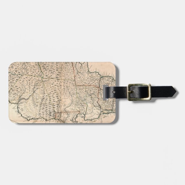 MAP: JAMAICA, 1755 2 LUGGAGE TAG (Front Horizontal)