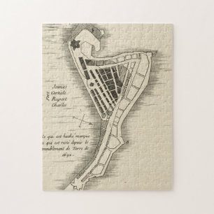 MAP: JAMAICA, 1755 JIGSAW PUZZLE